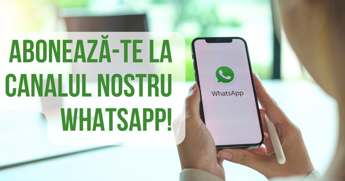 Abonează-te la canalul nostru WhatsApp!